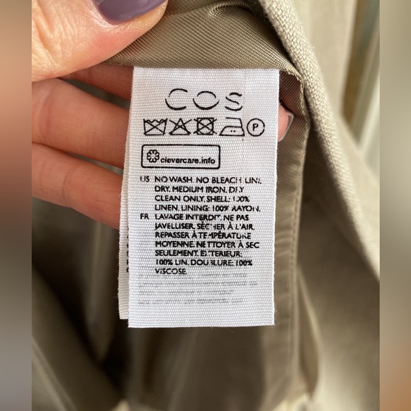 COS Open Front Linen Blazer - Picture 6 of 7